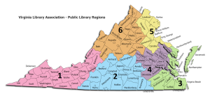 Virginia Library Association - Public Library Regions Map